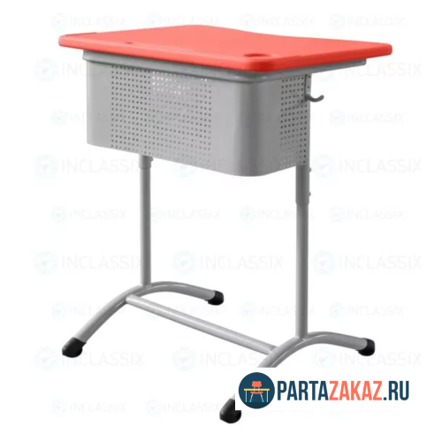Парта "Экстра перфо 1Р" регулируемая столешница Пластик