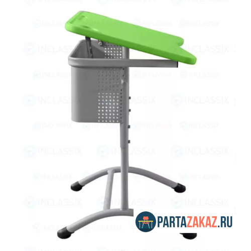 Парта "Экстра перфо 1Р" регулируемая столешница Пластик