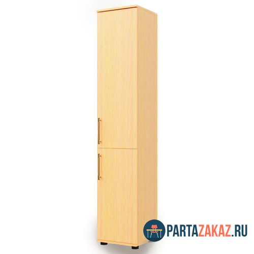 Шкаф-стеллаж узкий закрытый с двумя дверцами 2010х430х450