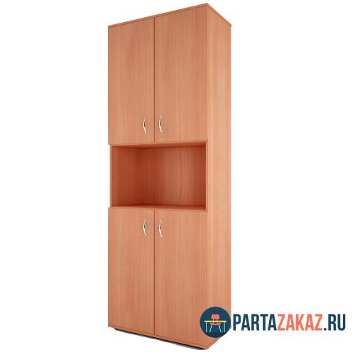 Шкаф офисный 4-х дверный с нишей для документов 1830х700х350