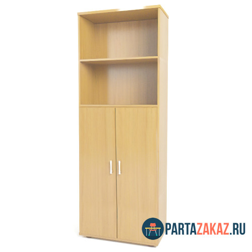 Шкаф широкий полузакрытый (2 открытые полки) 2010х860х450