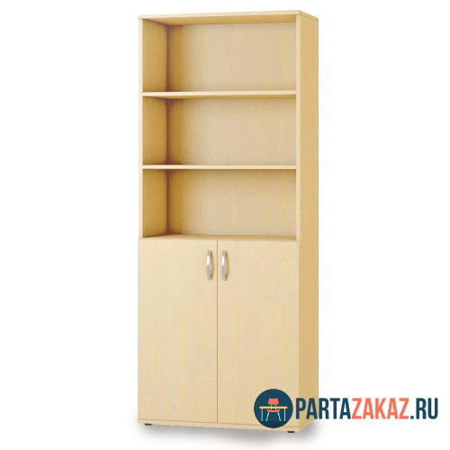 Шкаф широкий полузакрытый (3 открытые полки) 2010х860х450