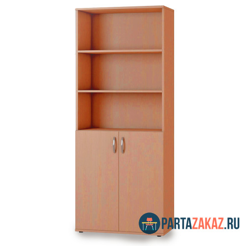 Шкаф широкий полузакрытый (3 открытые полки) 1830х700х350