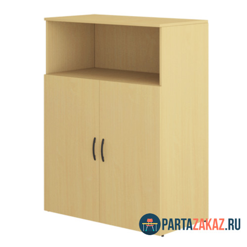 Шкаф-стеллаж низкий широкий с открытой полкой 1130х860х450